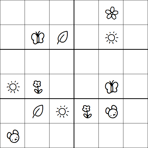 Kids Sudoku 6x6 - Difícil