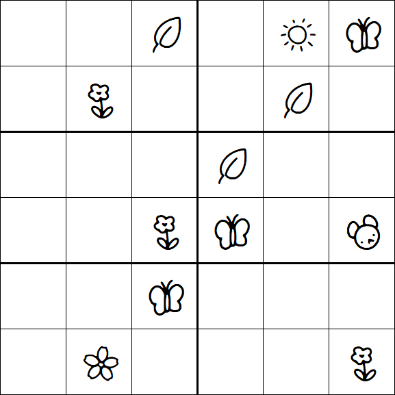 Kids Sudoku 6x6 - Difícil