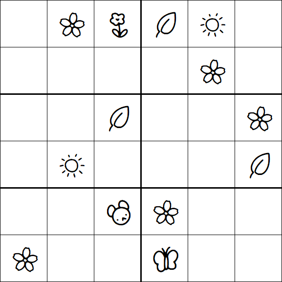 Kids Sudoku 6x6 - Difícil
