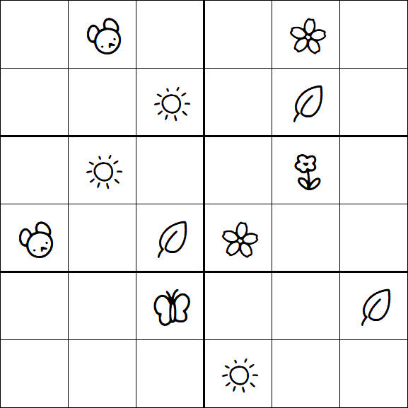 Kids Sudoku 6x6 - Difícil