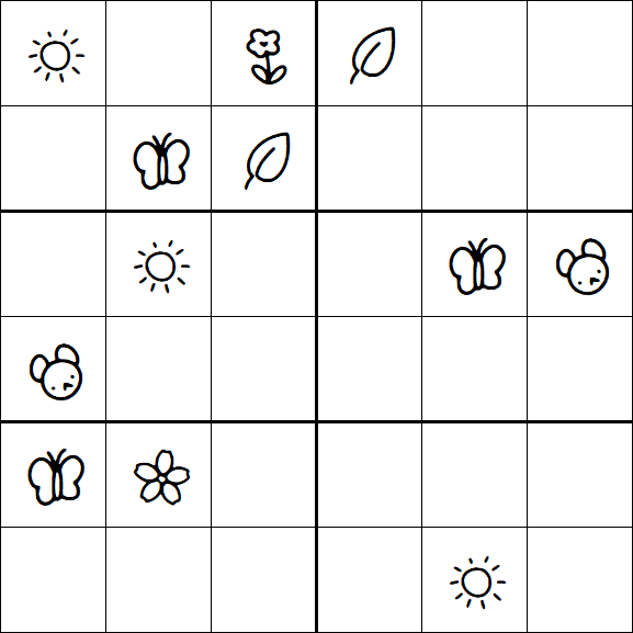 Kids Sudoku 6x6 - Difícil