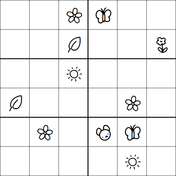 Kids Sudoku 6x6 - Difícil
