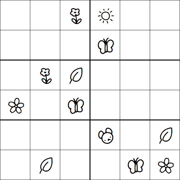 Kids Sudoku 6x6 - Difícil