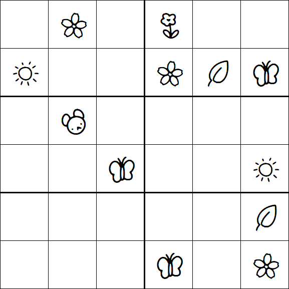 Kids Sudoku 6x6 - Difícil