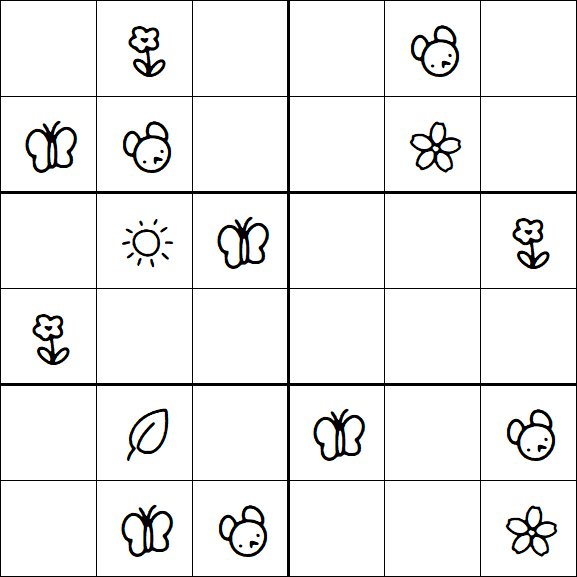 Kids Sudoku 6x6 - Difícil