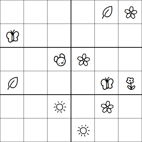 Kids Sudoku 6x6 - Difícil