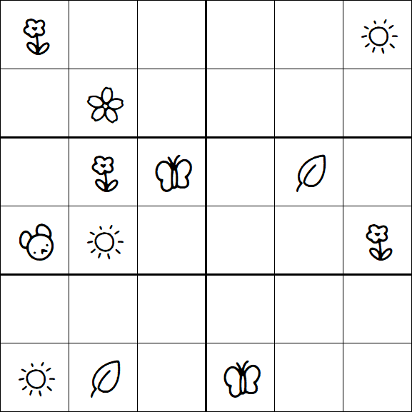 Kids Sudoku 6x6 - Difícil