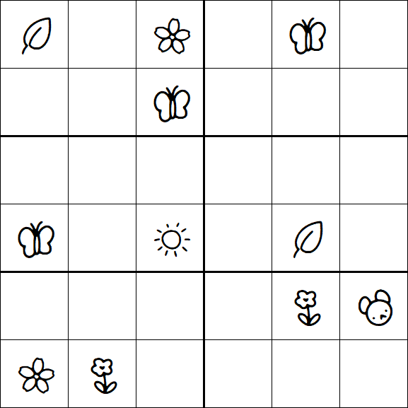 Kids Sudoku 6x6 - Difícil