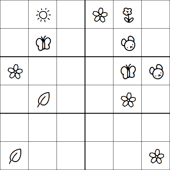 Kids Sudoku 6x6 - Difícil