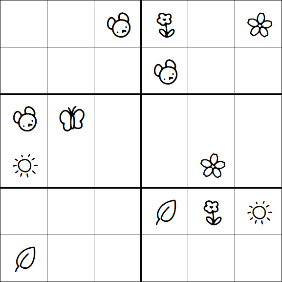 Kids Sudoku 6x6 - Difícil