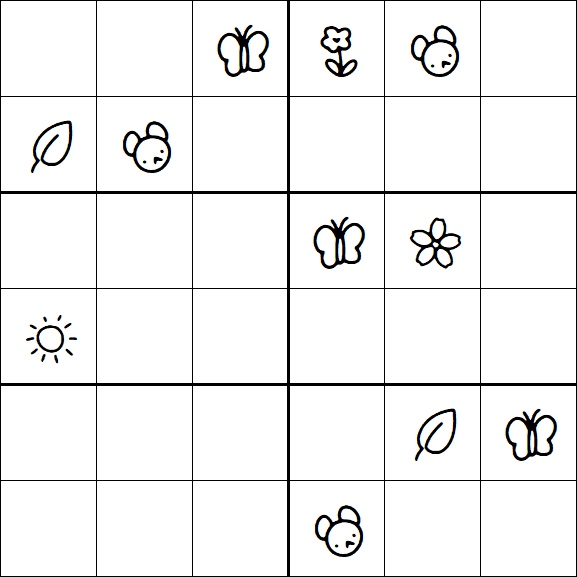 Kids Sudoku 6x6 - Difícil