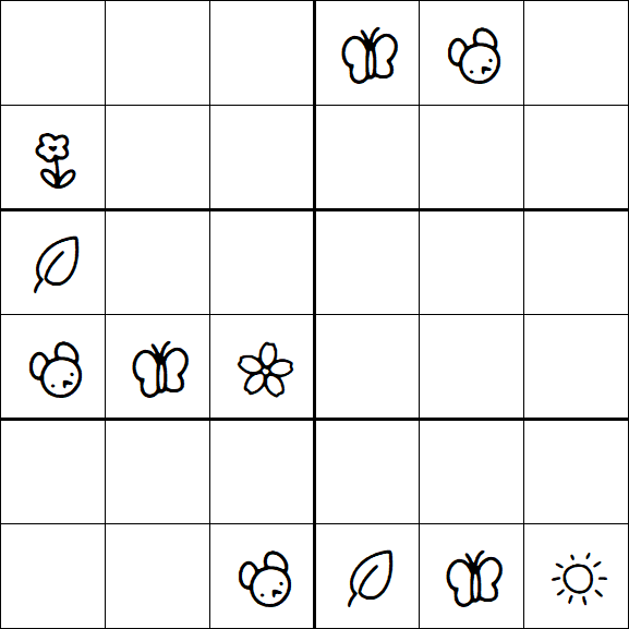 Kids Sudoku 6x6 - Difícil
