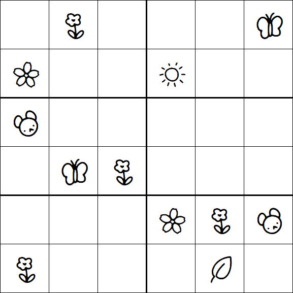 Kids Sudoku 6x6 - Difícil