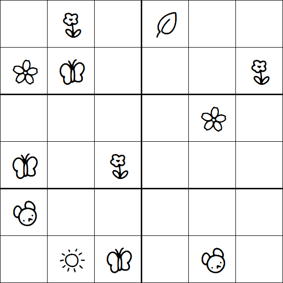 Kids Sudoku 6x6 - Difícil