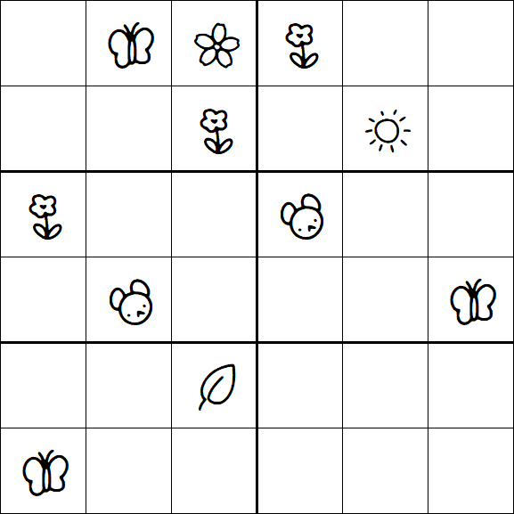 Kids Sudoku 6x6 - Difícil