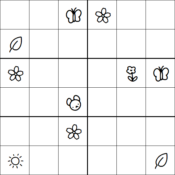 Kids Sudoku 6x6 - Difícil