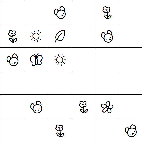 Kids Sudoku 6x6 - Difícil