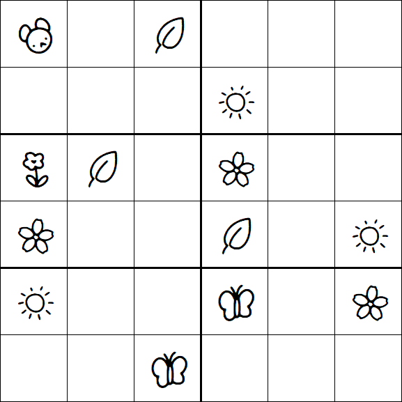 Kids Sudoku 6x6 - Difícil
