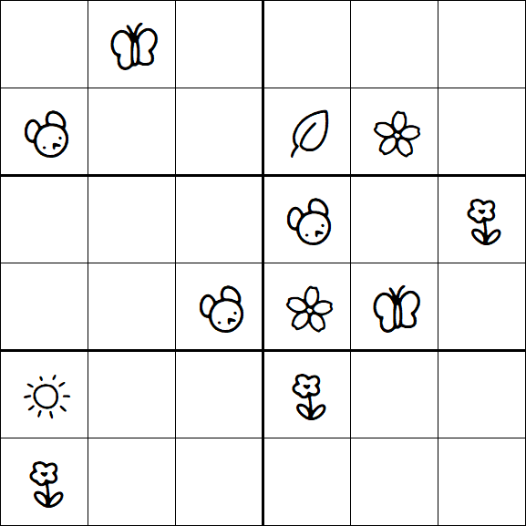 Kids Sudoku 6x6 - Difícil