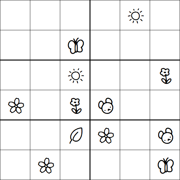 Kids Sudoku 6x6 - Difícil
