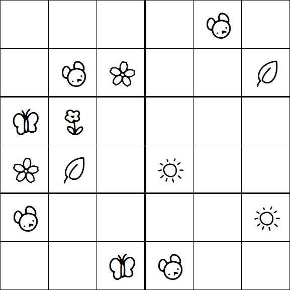 Kids Sudoku 6x6 - Difícil
