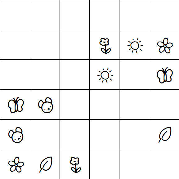 Kids Sudoku 6x6 - Difícil