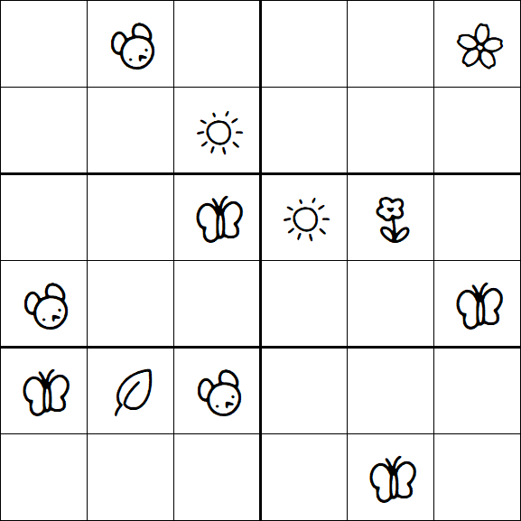 Kids Sudoku 6x6 - Difícil