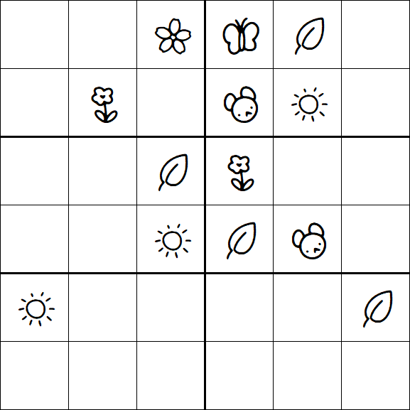 Kids Sudoku 6x6 - Difícil