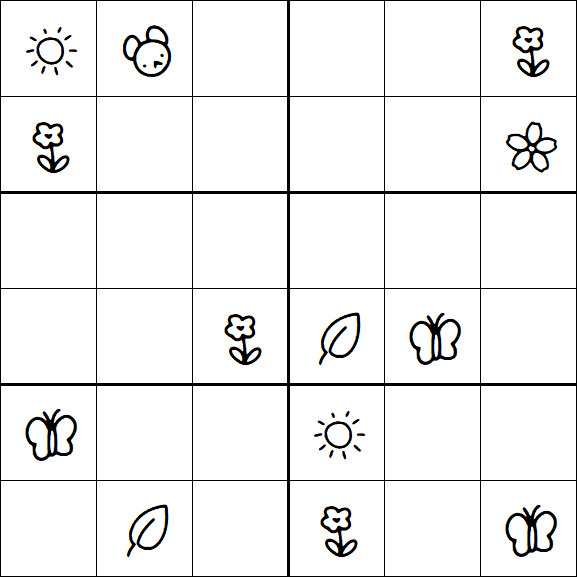 Kids Sudoku 6x6 - Difícil