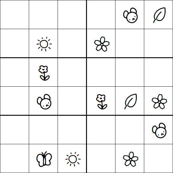 Kids Sudoku 6x6 - Difícil
