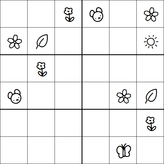 Kids Sudoku 6x6 - Difícil