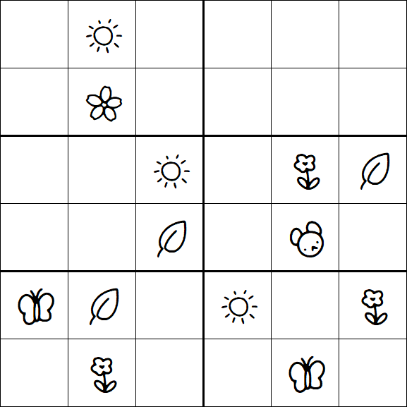 Kids Sudoku 6x6 - Difícil