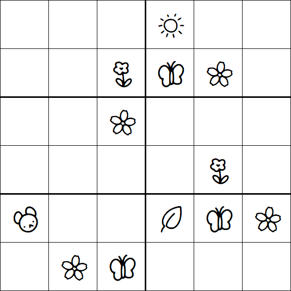 Kids Sudoku 6x6 - Difícil