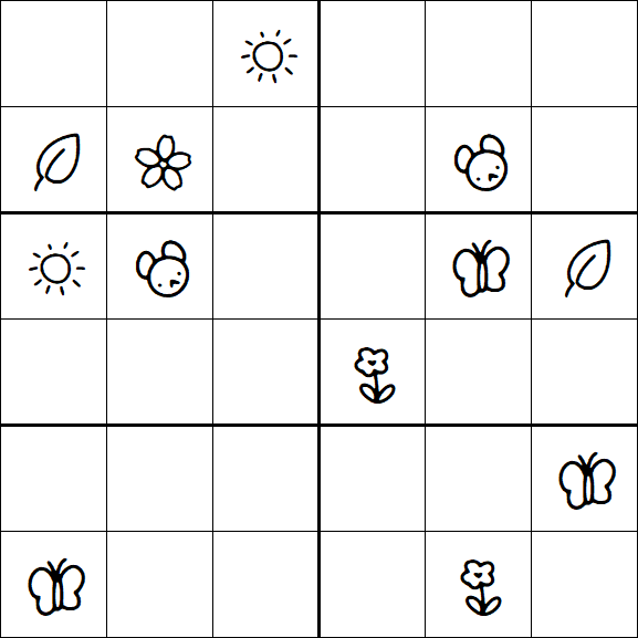 Kids Sudoku 6x6 - Difícil