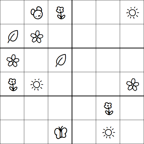 Kids Sudoku 6x6 - Difícil