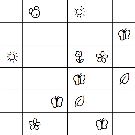 Kids Sudoku 6x6 - Difícil