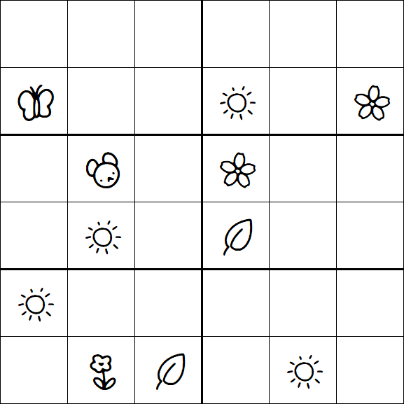 Kids Sudoku 6x6 - Difícil