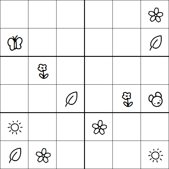 Kids Sudoku 6x6 - Difícil