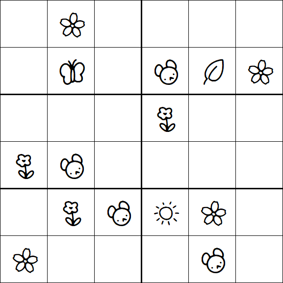 Kids Sudoku 6x6 - Difícil