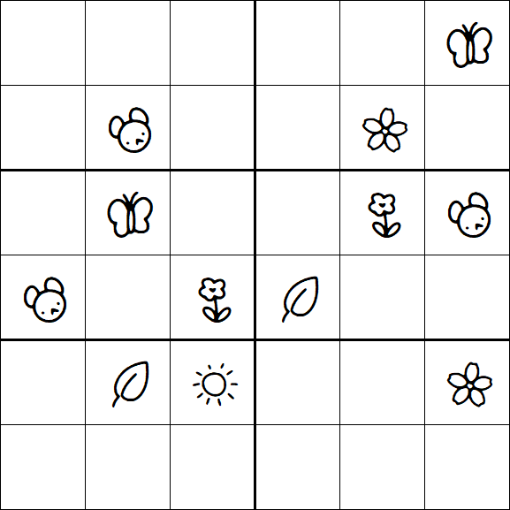 Kids Sudoku 6x6 - Difícil