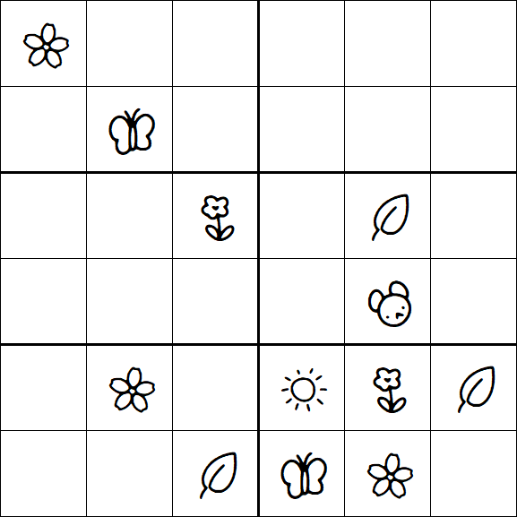 Kids Sudoku 6x6 - Difícil