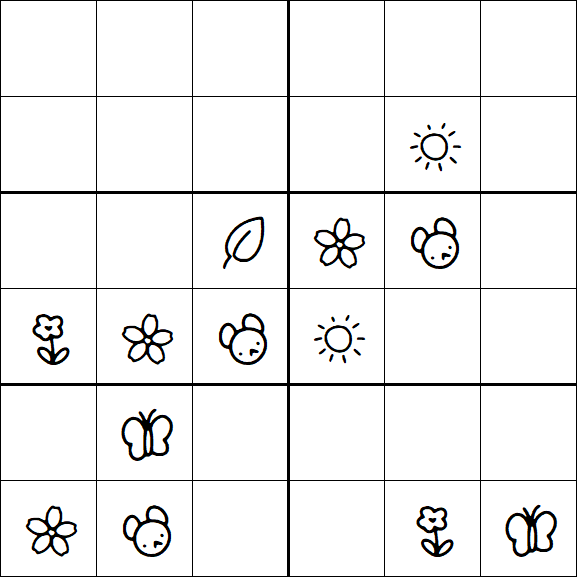 Kids Sudoku 6x6 - Difícil