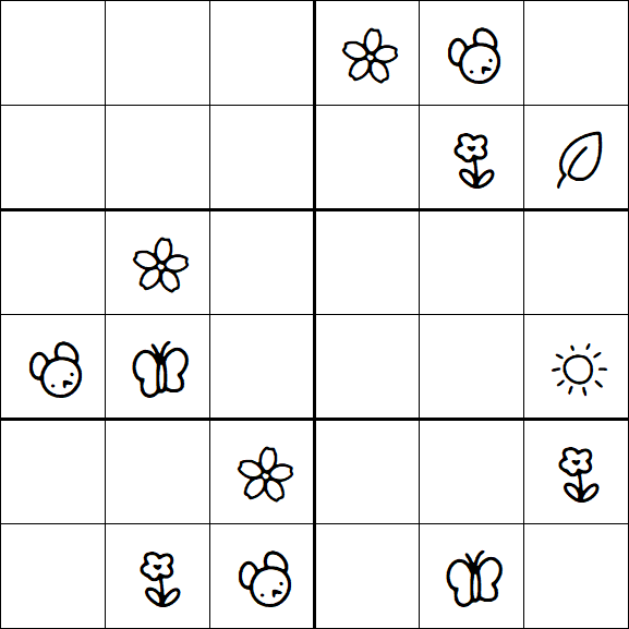 Kids Sudoku 6x6 - Difícil