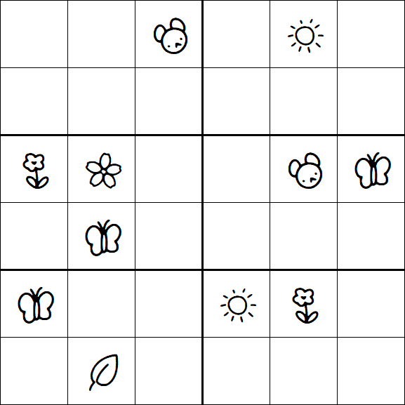 Kids Sudoku 6x6 - Difícil