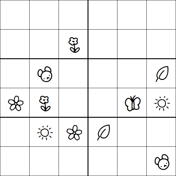 Kids Sudoku 6x6 - Difícil