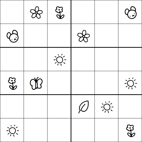 Kids Sudoku 6x6 - Difícil