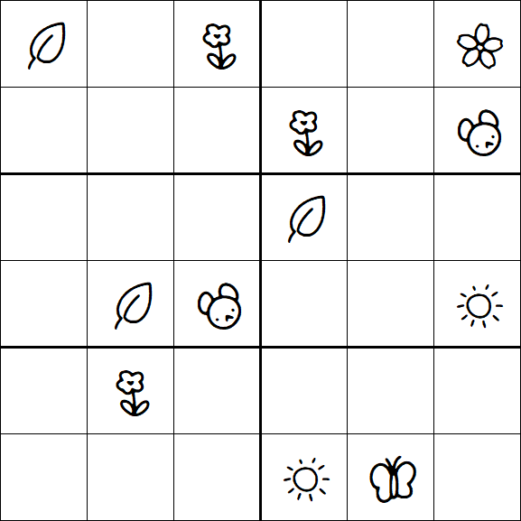 Kids Sudoku 6x6 - Difícil