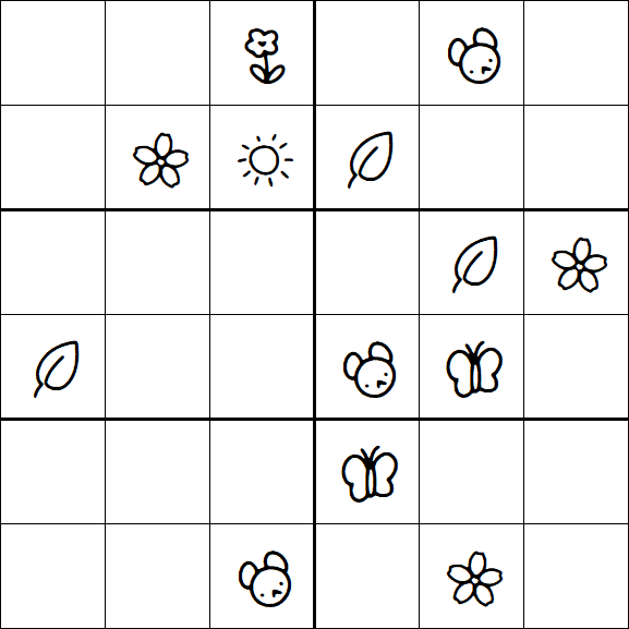 Kids Sudoku 6x6 - Difícil