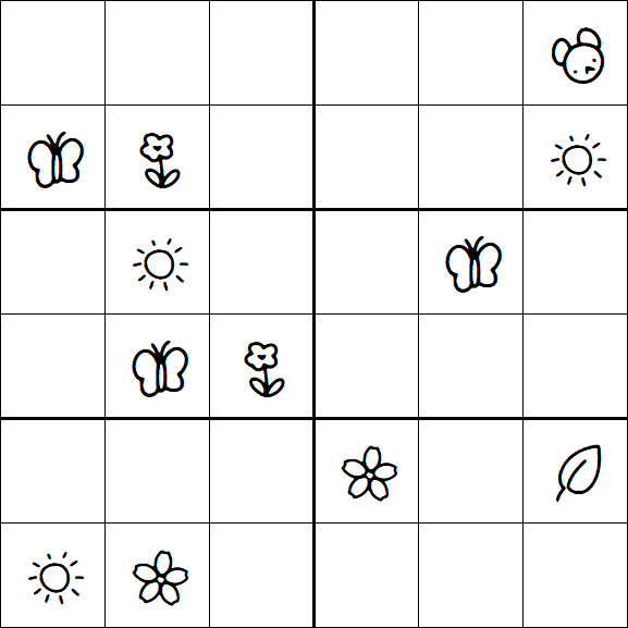 Kids Sudoku 6x6 - Difícil