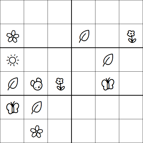 Kids Sudoku 6x6 - Difícil